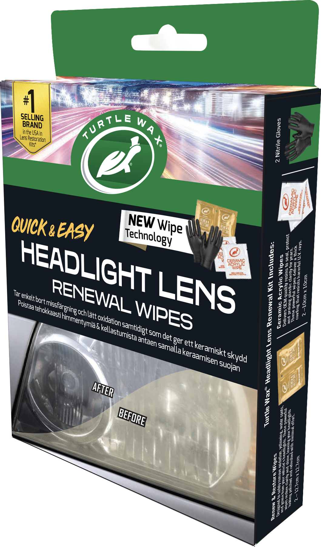 Turtle Wax Headlight Lens Renewal Wipes