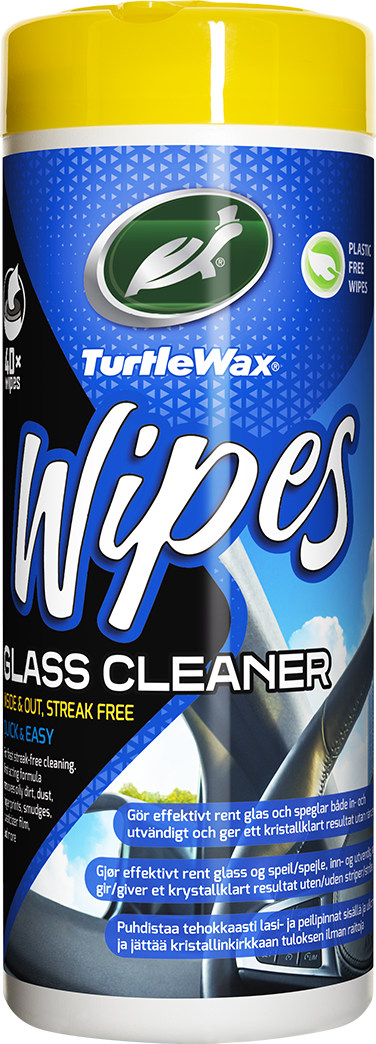 Turtle Wax Glass Wipes, 40st wipes
