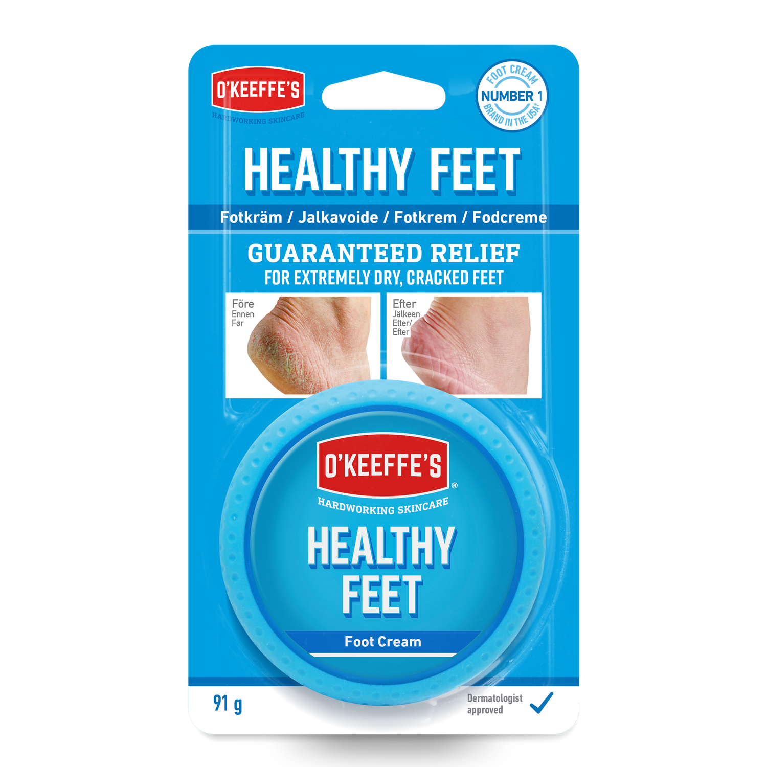 O Keeffes Healthy Feet - Fotkräm 91g