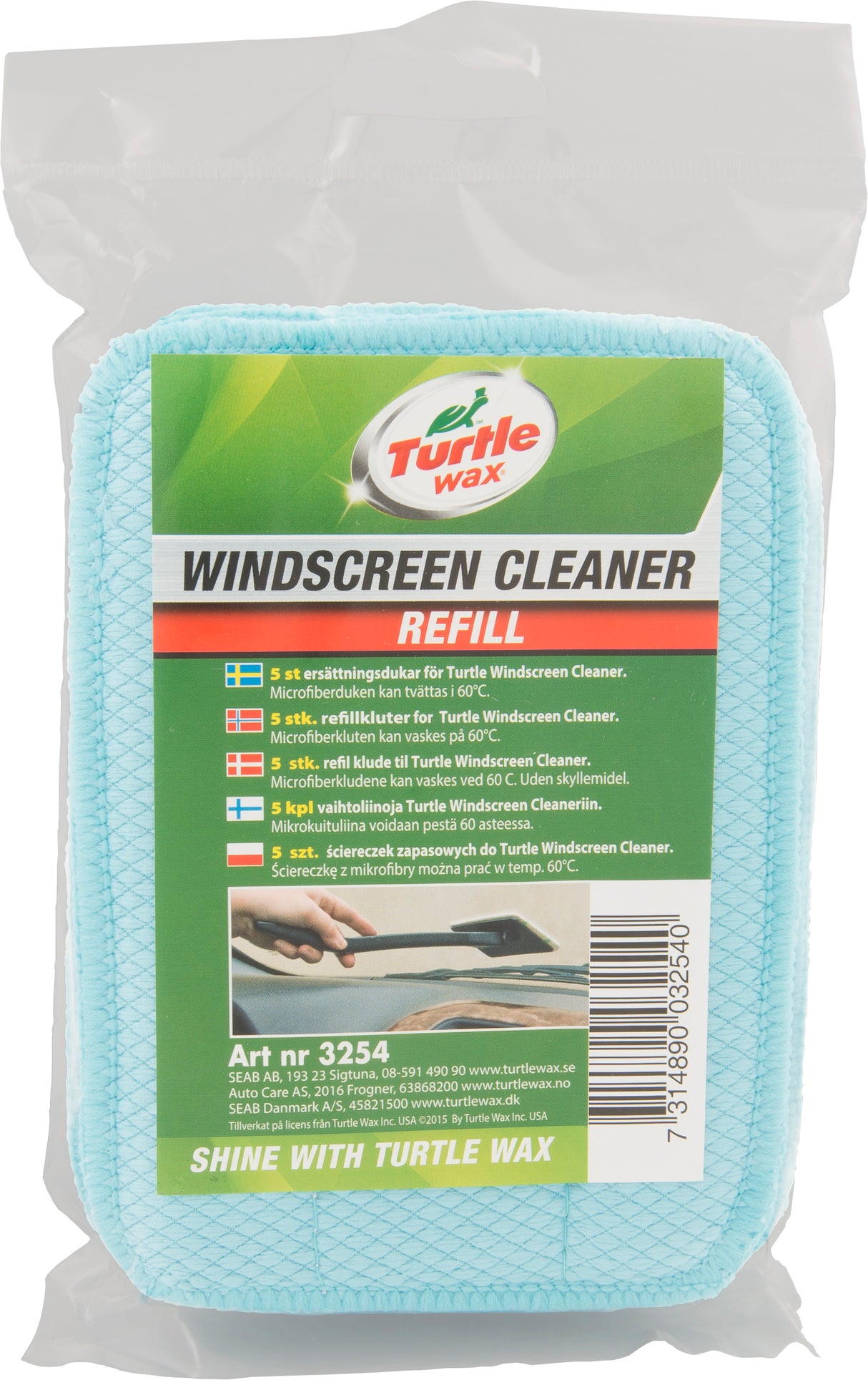 Turtle Wax Window Cleaner Refill 5-pack