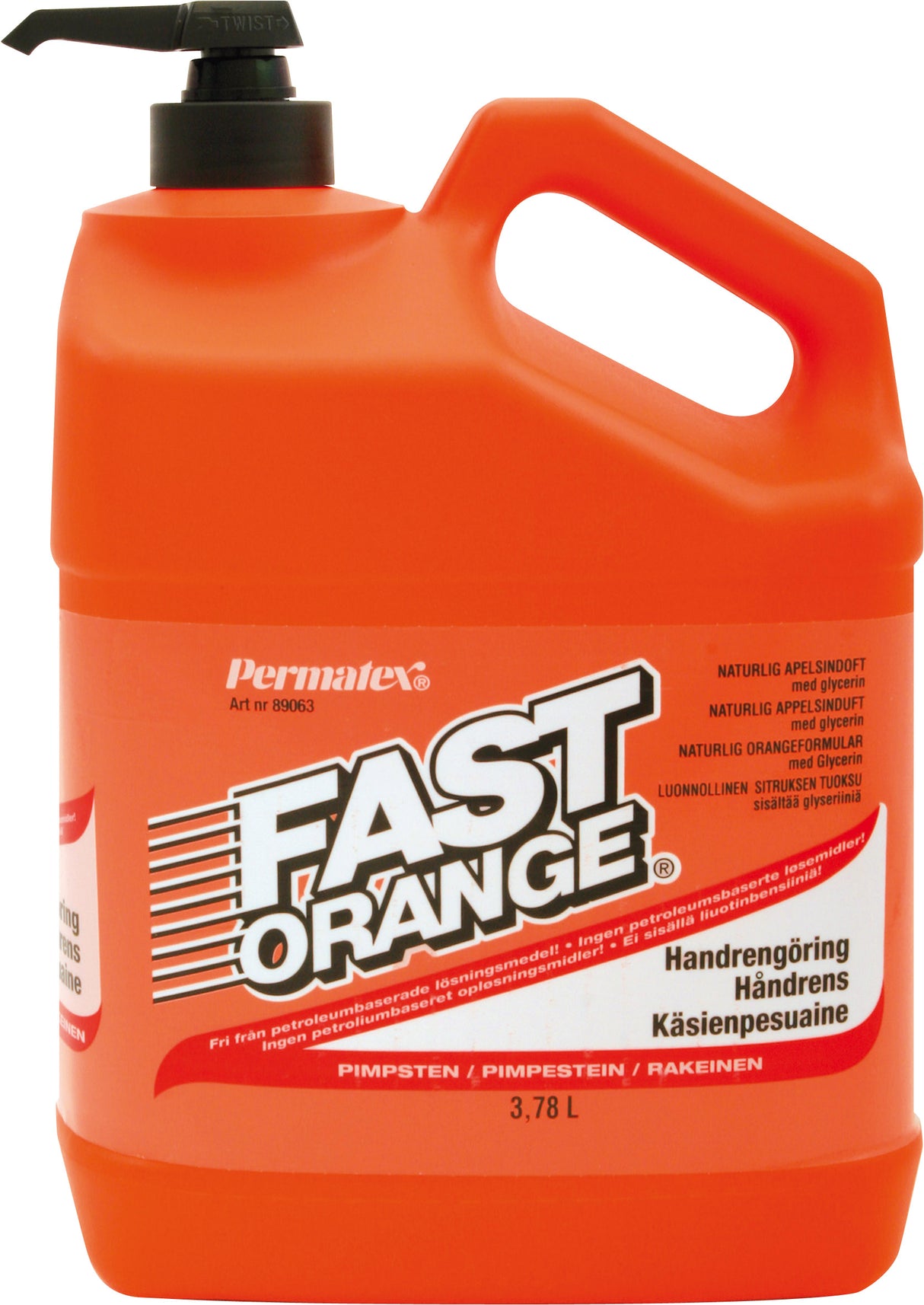 Permatex Fast Orange Handrengöring 3,78L