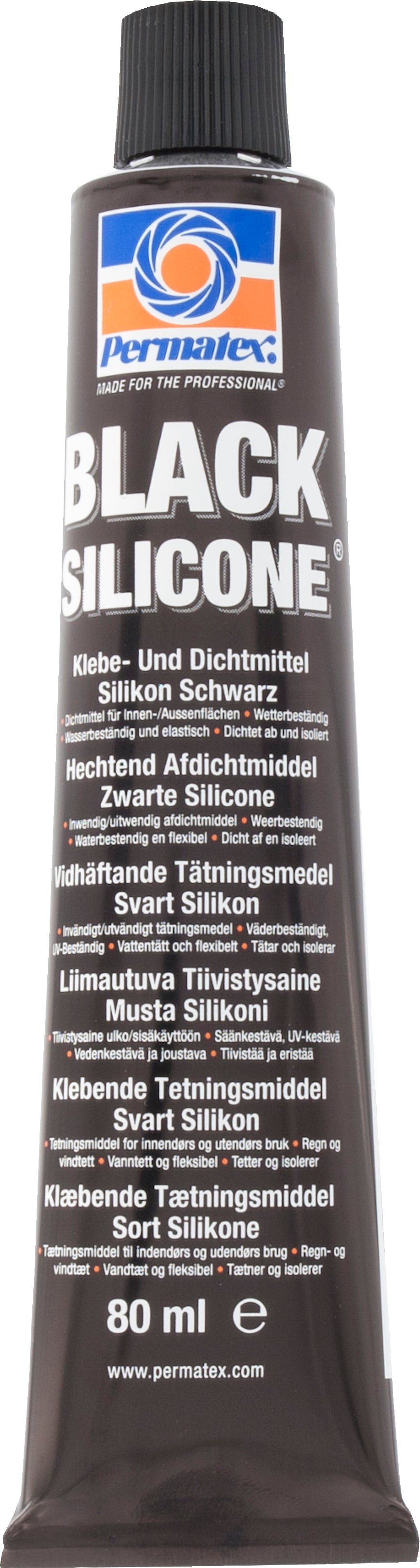 Permatex Svart RTV Silikon 80ml