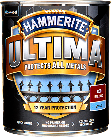 Hammerite Ultima Glat lak Rød 750ml
