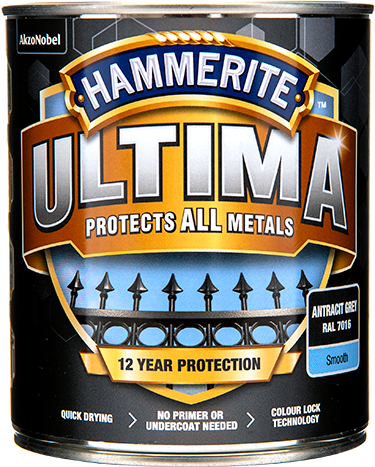 Hammerite Ultima Slätlack Antracitgrå 750ml