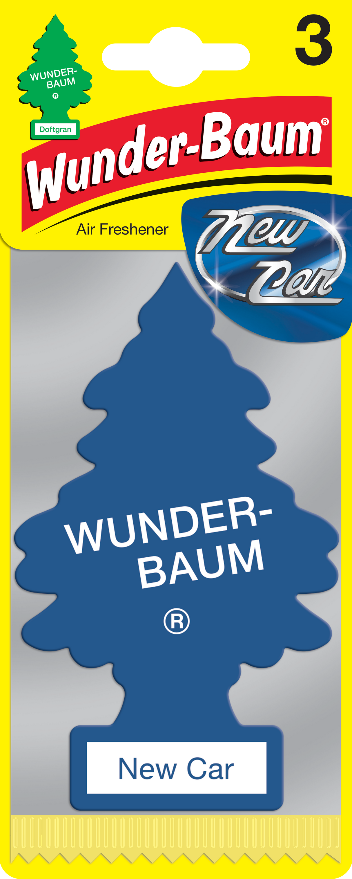 WUNDER-BAUM New Car Scent 3-pack