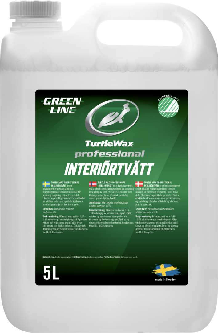 Turtle Wax Pro Greenline Interiörtvätt 5L