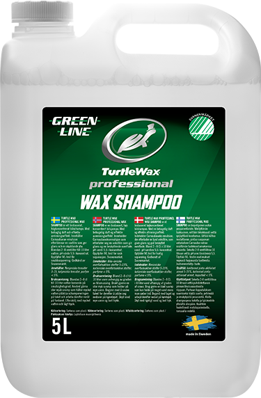 Turtle Wax Pro Greenline Wax Shampoo 5 L