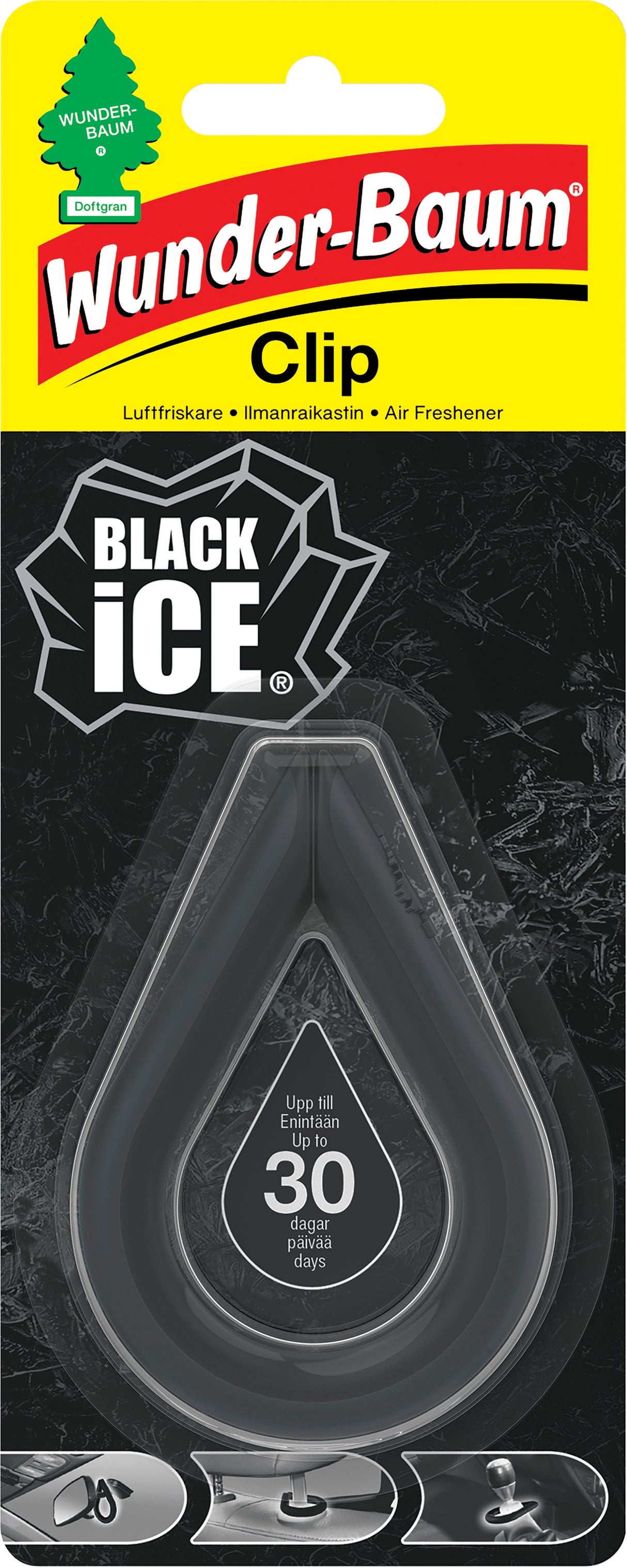 WUNDER-BAUM Clip Black Ice