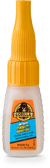 Gorilla Superlim Pensel och munstycke 12g