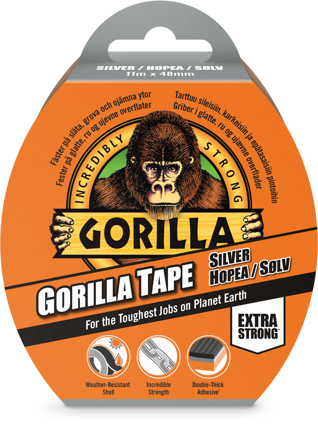 Gorilla Tape Silver 11mx48mm