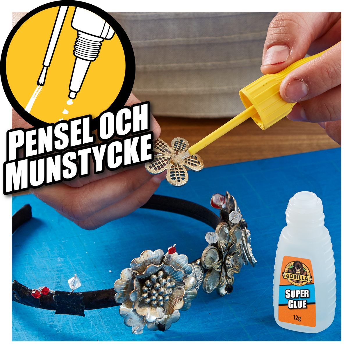 Gorilla Superlim Pensel och munstycke 12g