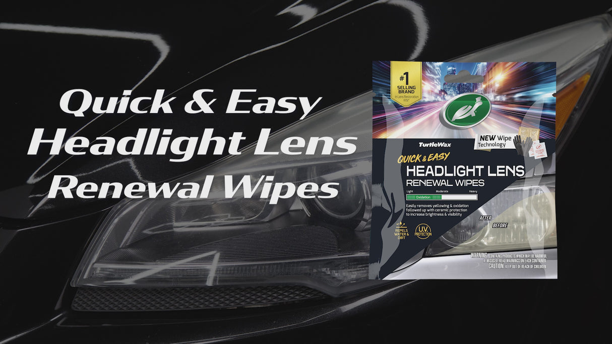 Turtle Wax Headlight Lens Renewal Wipes